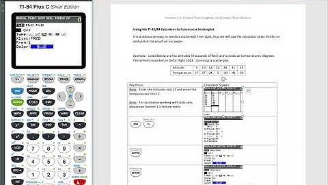 How to Construct a Scatterplot (TI-83 or TI-84 Plus Calculator)