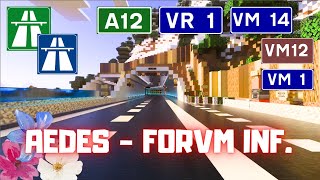 Minecraft Highway Trip | Driving from AEDES to FORVM INFIORATAE - 3 years Forum Infioratae city 🌸