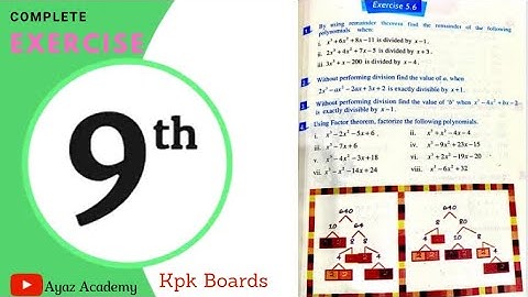 Exercise 5.6 Class 9 Maths - kpk Board | All Questions