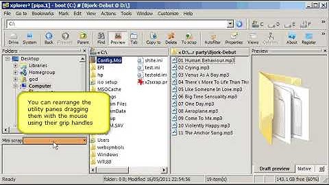 Docked or floating panels