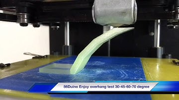 86Duino Enjoy 3D Printer Overhang Test