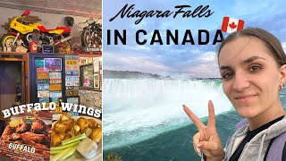 Niagara Falls, Buffalo Wings at the Anchor Bar & we were stopped at the CANADIAN   border...