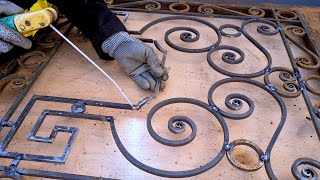 Method of forming an iron window door | decorative iron window door,