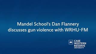 Mandel School's Dan Flannery discusses gun violence with WRHU-FM