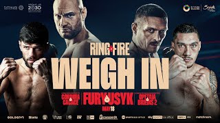 Tyson Fury Vs Oleksandr Usyk Weigh In (Ft Cordina & Opetaia)