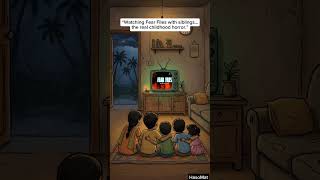 Rainy Nights + Fear Files = Real Childhood Horror 😱🌧️ | Nostalgia Animation #fear #horror