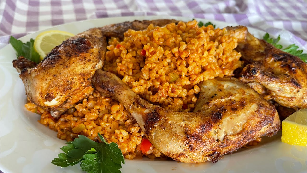 مندي الدجاج بلبرغل/دجاج بلبرغل/Chicken with bulgur