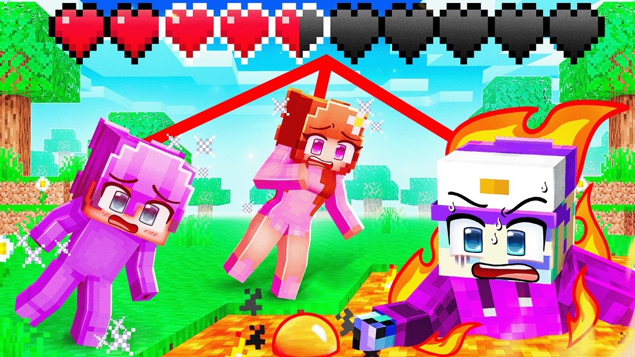 Minecraft, But We Share One Health Bar