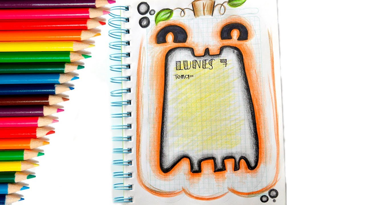 🎃 Margenes creativas para cuadernos - Halloween - como marcar cuadernos -  Yaye - thptnganamst.edu.vn