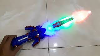 Mainan Pedang Transformers Nyala Lampu LED dan Suara Baterai Anak Edukatif