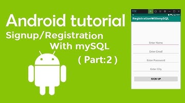 volley: signup/register with mysql and php in android | Part 2 | java