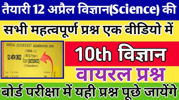 Class 10th विज्ञान ( Science) प्रश्न पत्र 2022 | Jac class 10th Science Important questions 2022|jac