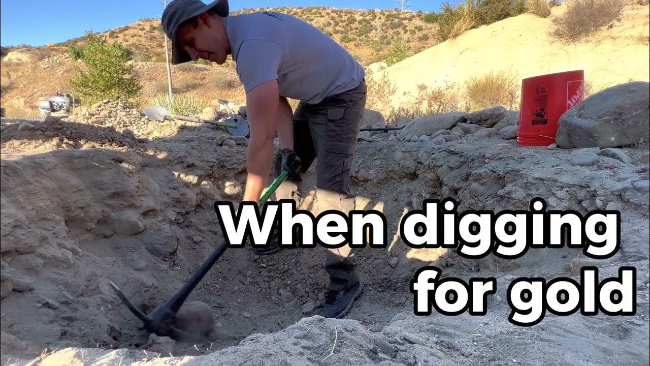 Hammer drill or pickaxe when digging for GOLD YouTube