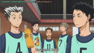 Karasuno vs Fukurodani practice match