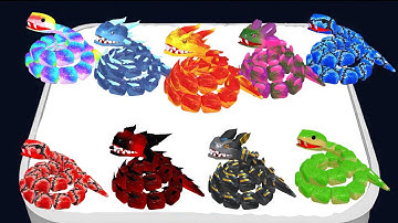 MAX LEVEL - Snake Clash Gameplay Walkthrough Android iOS All Levels ⚜️ Merge Master