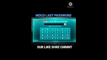 last moco password? | do you know about it 🤯 #SHORTS #FreeFire #Status #MOCO events