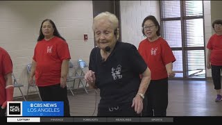 96-year-old dance instructor celebrates her 96th birthday in Moreno Valley