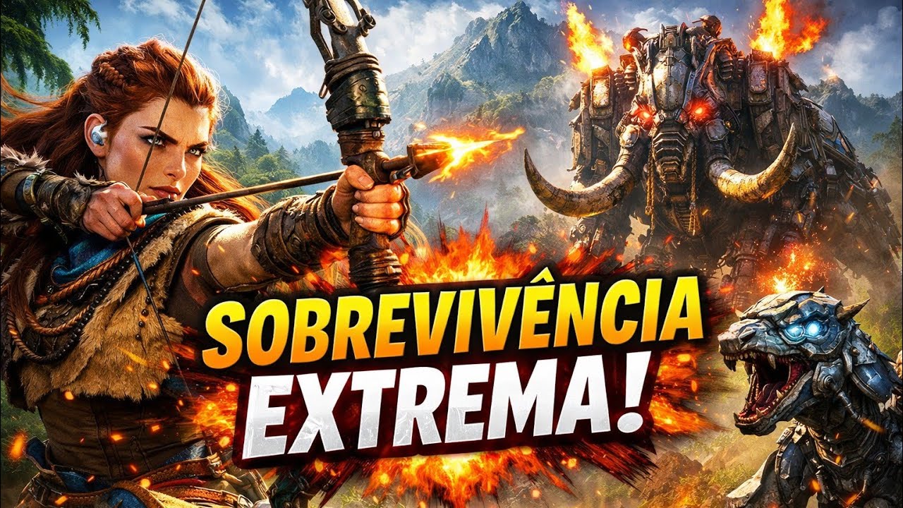 Horizon Forbidden West – 1 HORA de Gameplay COMPLETA | Sobrevivência Extrema no Mundo Selvagem