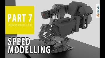 Blender 2.8 3D Speed Modelling ROBOT - PART 7