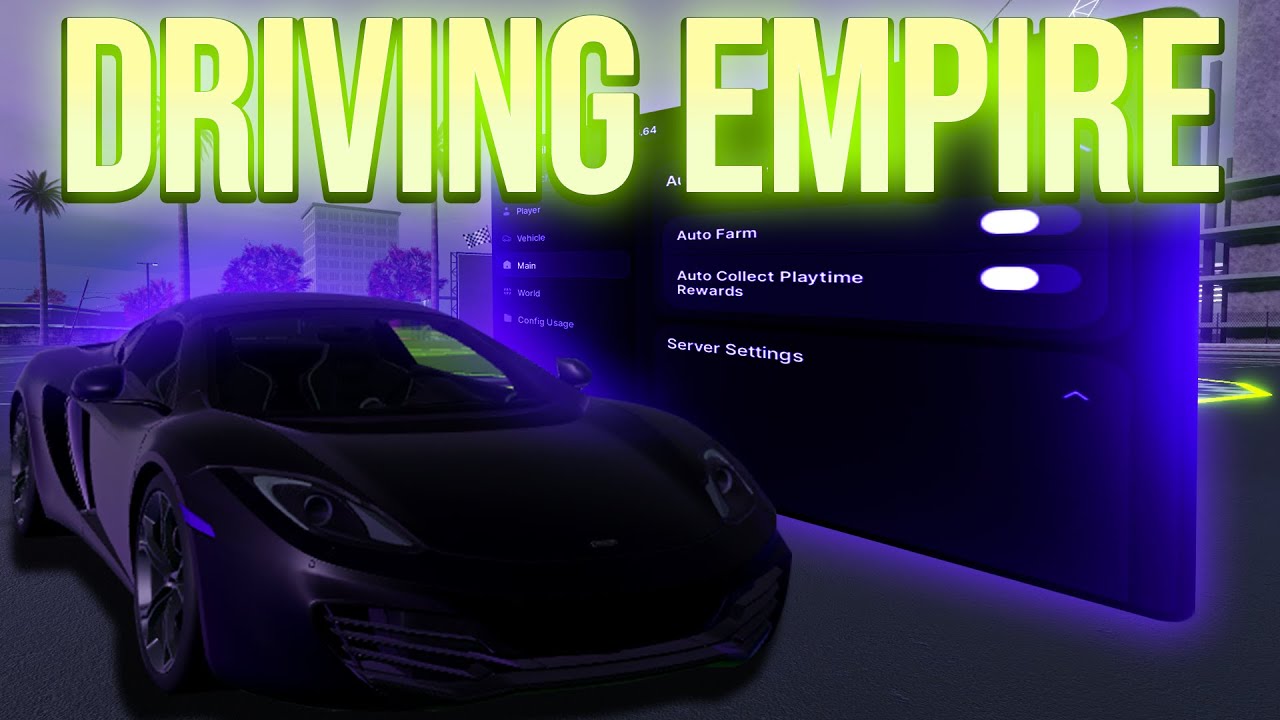 *BEST* Driving Empire Script Gui (Auto Race, Auto Farm) (No Key) Mobile & Pc