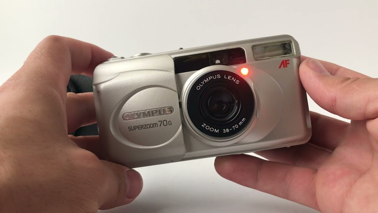 Olympus SuperZoom 70G camera 35mm film - YouTube