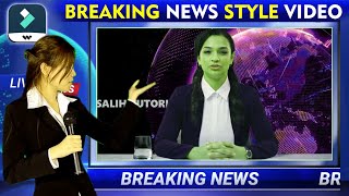 How to MAKE A BREAKING NEWS Style Video in Filmora x screenshot 5