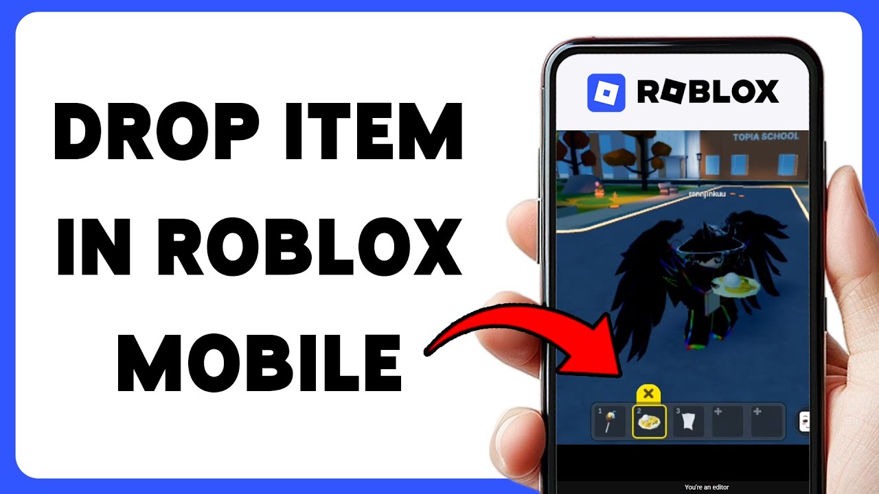 How To Drop Item In Roblox Mobile Use Item Inventory In Roblox 2026 