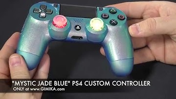 "Mystic Jade Blue" PS4 Custom Controller by Gimika.com