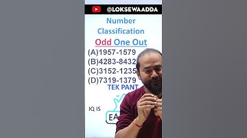 Number Classification | IQ tricks by Tek Pant | Subscribe to Loksewa Aadda for full video