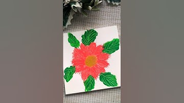 OMG 😲 😱 CAN YOU BELIEVE THIS PAINTING IS MADE USING HAND🥰#art #hibiscus #viral #shorts