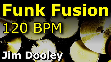 Backing Track - Funk/Fusion Drum Beat120 BPM JimDooley.net