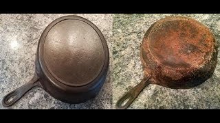 Vintage Cast Iron Overhaul from Cruddy to Like New  Part 1