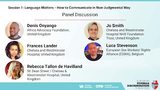 Session 1: Panel Discussion - Language Matters: How to Communicate in a Non-Judgmental Way?