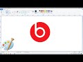 How to draw beats by dr dre Logo in Ms Paint | Ms Paint | #Easystep