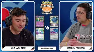 TCG Michael Diaz Vs Jeffrey Falberg - 2024 Pokémon Orlando Regional Championships Swiss R4