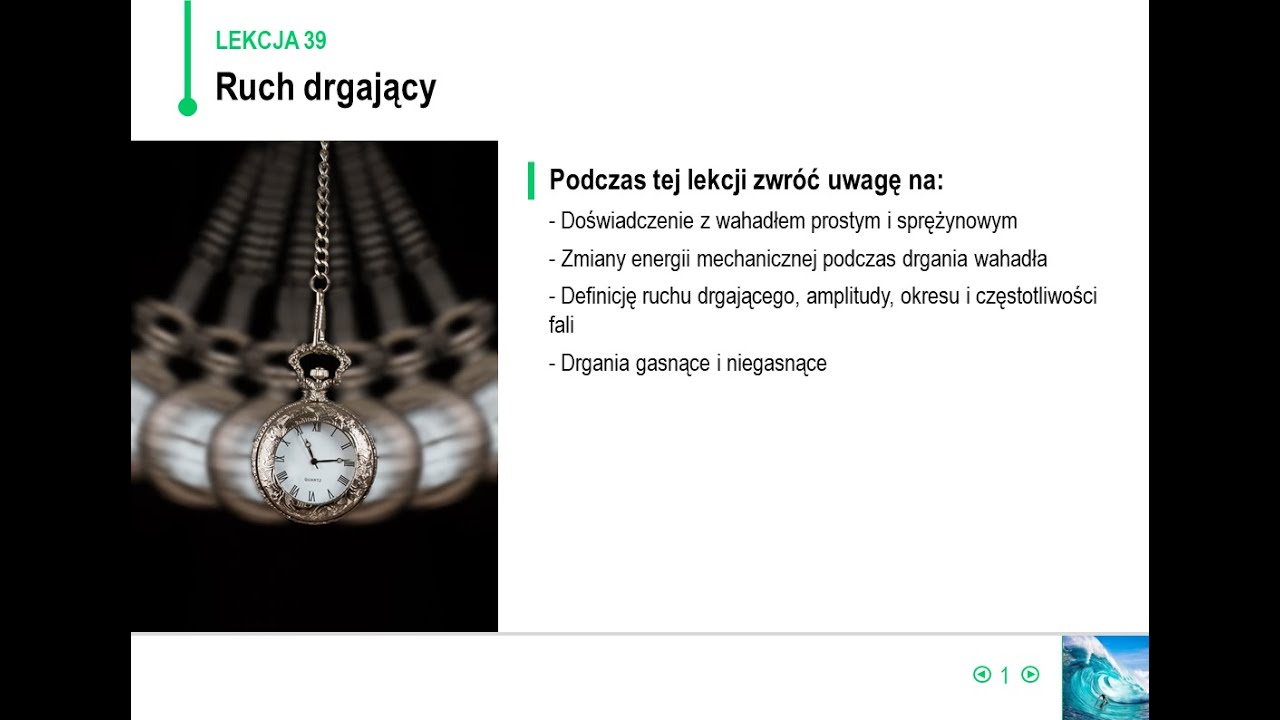 Sprawdzian Online Fizyka Ruch Dgajacy Klasa 8 Fizyka - klasa 8 - Ruch drgający - YouTube