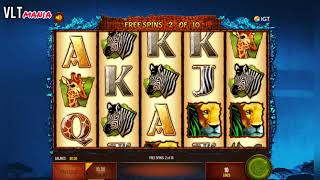Wild Life 10 Free Spins, 2 Wilds, Won $840