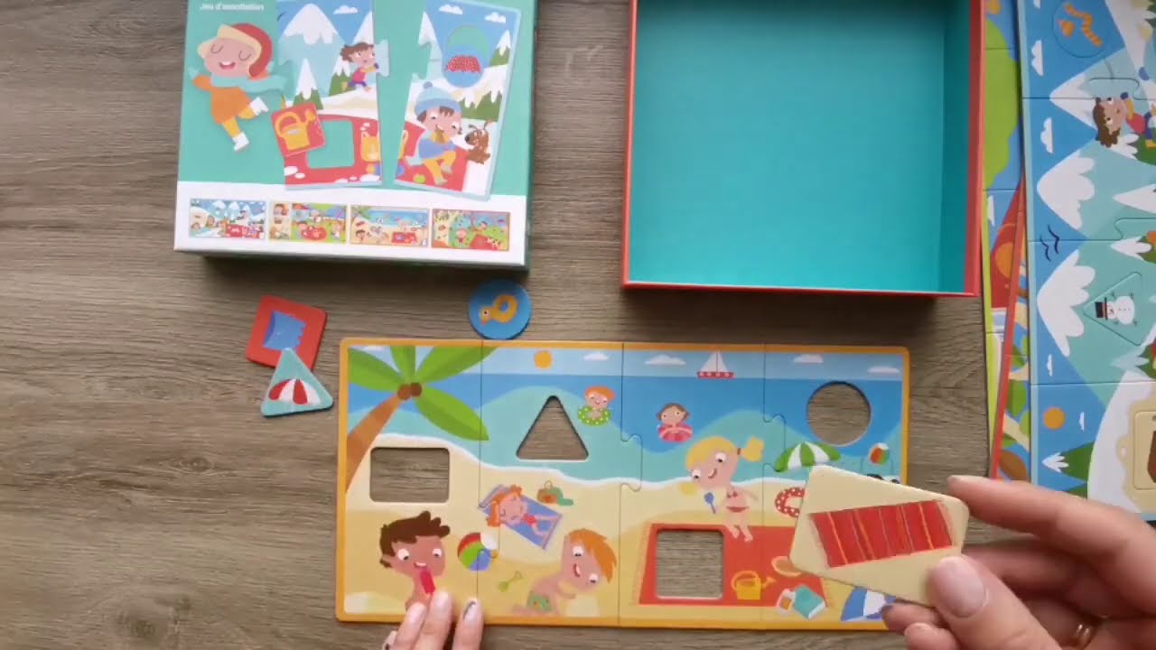 APLI Kids 4 Jahreszeiten Puzzle – 4 XXL-Puzzles Für Kinder Ab 3 Jahren Zum Lernen & Spielen