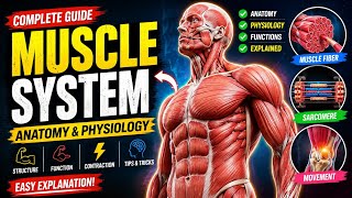 💪 Muscle System Anatomy & Physiology in One Shot | DPharma & Pharmacist Exam Preparation