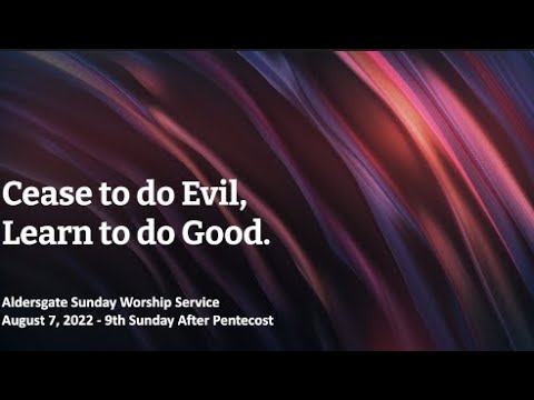 Sunday Worship, 08.07.