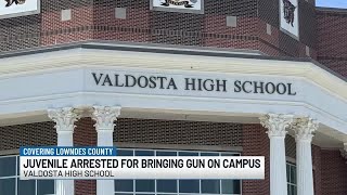 Firearm confiscated at Valdosta High School after security system alert, Juvenile arrested
