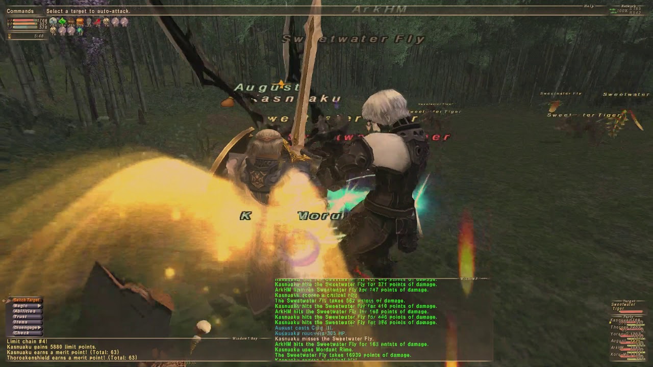 FFXI Super bard Buffs on Trust. Omen farming