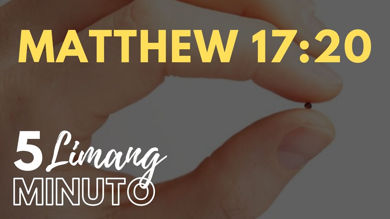 LIMANG MINUTO: MATTHEW 