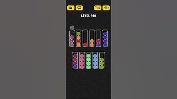 Ball Sort - Color Puzzle Game - Level 460 - Walkthrough SOLVED by RobotPlayer AI!!!