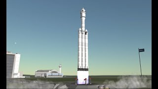 SpaceX Falcon Heavy Launches the Silver Dragon to the Moon and ISS  in Stock KSP