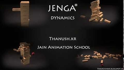 JENGA SIMULATION | DYNAMICS | MAYA