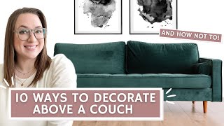 how to decorate a large wall above a couch｜TikTok Search