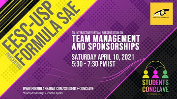 Team Management and Sponsorships | Students Conclave