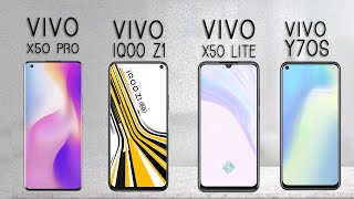 Vivo X50 Pro vs Vivo Iqoo Z1 vs Vivo x50 Lite vs Vivo Y70s Compare