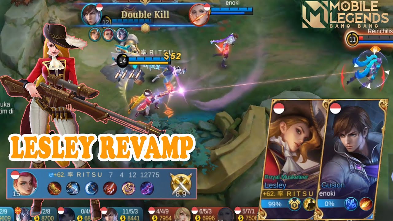 REVAMP HERO LESLEY 2022 HERO EPIC YANG JADI OP PARAH ││ MOBILE LEGEND BANGBANG NEXT
